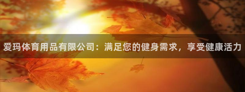 欧陆娱乐注册链接：爱玛体育用品有限公司：满足您的健身