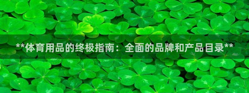 欧陆娱乐登陆官网：**体育用品的终极指南：全面的品牌