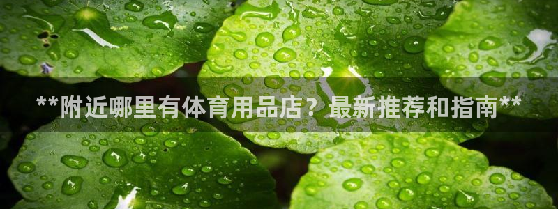 欧陆娱乐总代理：**附近哪里有体育用品店？最新推荐和