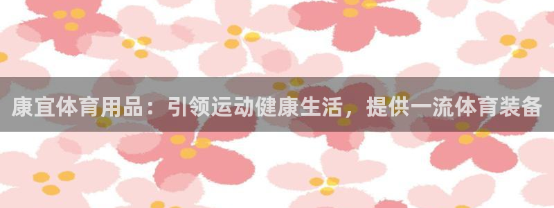 欧陆娱乐登录官网网址：康宜体育用品：引领运动健康生活