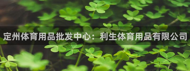 欧陆娱乐代理 贴吧：定州体育用品批发中心：利生体育用