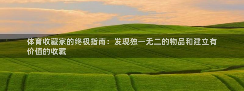 欧陆娱乐挂机怎么玩的：体育收藏家的终极指南：发现独一