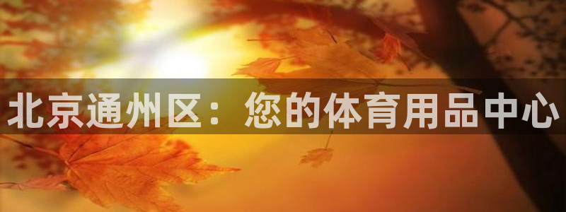 欧陆娱乐百科大全：北京通州区：您的体育用品中心