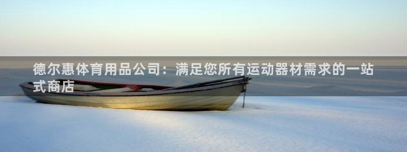 欧陆娱乐官网注册中心在哪：德尔惠体育用品公司：满足您
