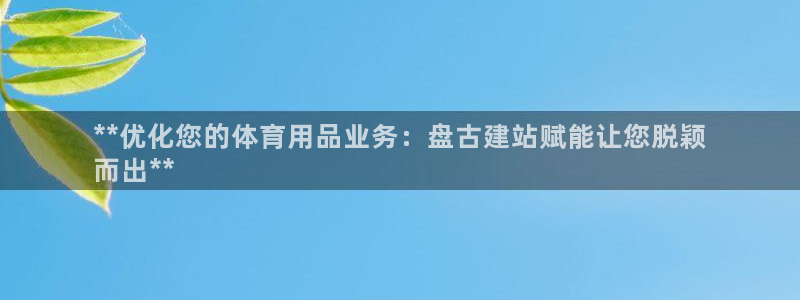 欧陆娱乐挂机项目怎么设置：**优化您的体育用品业务：盘古建站