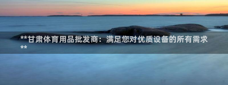 欧陆娱乐计划预测软件哪个好：**甘肃体育用品批发商：
